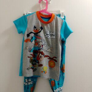 "Space Jam, Tune Squad" Looney Tunes Little Boy,Short Sleeved Sleepwear